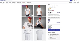 Camiseta 1.ª equipación Real Madrid Adulto 24/25 a tan solo 74,99€