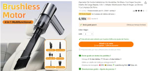 Cepillo dientes eléctrico por 1,72€, Aspiradoras coche desde solo 5,83€ y más productos