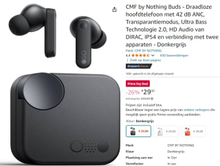 CMF by Nothing Buds voor €29 met Amazon Prime