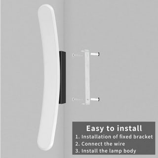 Lámpara de Pared LED 12W Giratoria de 350° Aplique Pared Interior Blanco Neutro 4000K 40CM Moderna Blanco por 7,99€