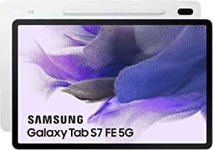 Samsung Galaxy Tab S7 FE - WiFi + 5G - 12.4 inch - 64GB - Mystic Silver voor €406,34 bij Amazon