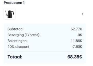 Bodum Bistro Gooseneck waterkoker 1.0 l voor €68,35 dmv code bij Bodum