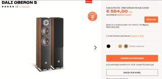 DALI OBERON 5 Vloerstaande luidsprekers- 2 stuks voor €584 bij HiFi Klubben