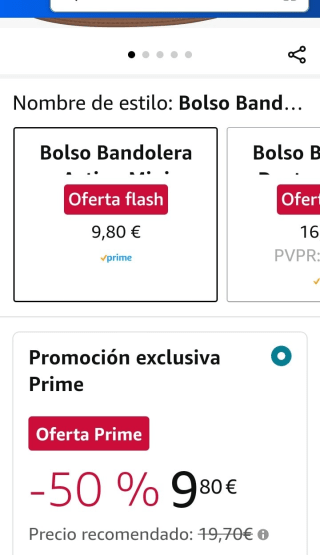 Bolso Bandolera Harry Potter por 9,80€.