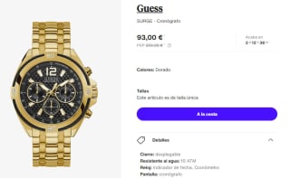 Reloj para Mujer Guess SURGE por 83.7€