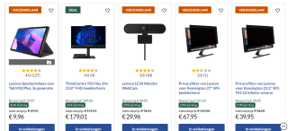 Accessoires met tot wel 85% korting bij Lenovo