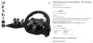 Logitech G920 Driving Force Racing Wheel por 195,63€