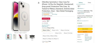 OtterBox Symmetry+ Clear Case for iPhone 14/15 Plus - £5.99