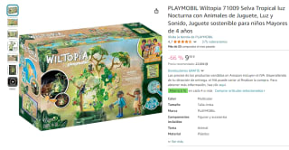 Playmobil Wiltopia 71009 Selva Tropical luz Nocturna por 9,38€
