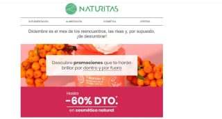 Hasta 60% descuento desde Naturitas en seleccionados