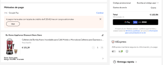 De'Longhi Dedica - Cafetera de Bomba de Acero Inoxidable para Café Molido o Monodosis por 122,24€