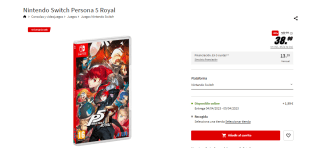 Videojuego Nintendo Switch Persona 5 Royal por 38,99€