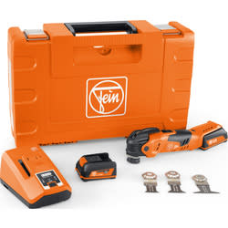 Fein AMM300 Multimaster Start 12V Li-ion accu multitool set (2x 3.0Ah) + 3 zaagbladen in koffer voor €229 bij Toolstation