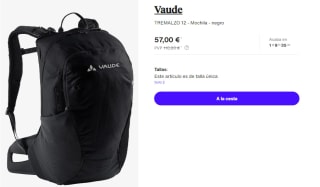 Mochila Vaude TREMALZO 12L por 57€