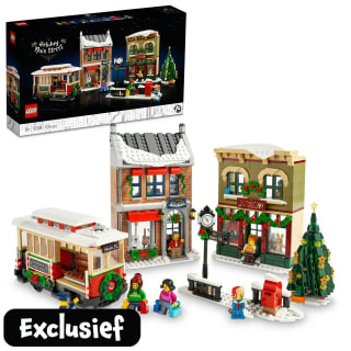 LEGO Icons Kerst dorpsstraat voor €64,99 bij Intertoys