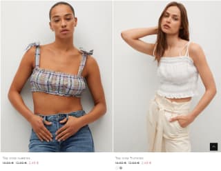 Hasta 80% descuento remate final Mango Outlet precios desde 1,99€