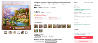 Recopilación Kits punto de cruz paisajes por 12,36€