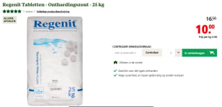Regenit Tabletten Onthardingszout 25 kg voor €10 bij Welkoop