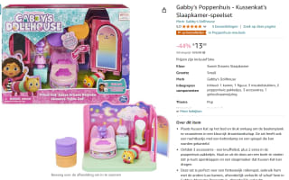 Gabby's Poppenhuis Purrfect Poppenhuis Slaapkamer met Kussenkat Uitbreiding voor €13,99 bij mazon