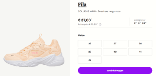 Fila COLLENE WMN dames sneakers voor €37 bij Zalando-Lounge