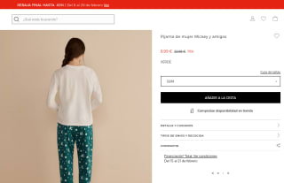 Pijama de mujer Mickey y amigos Mujer por 8,99€