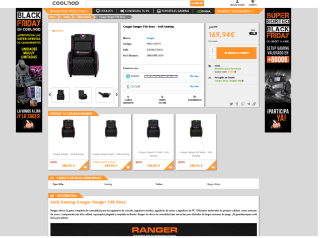 Sofá Cougar Ranger EVA Rosa Gaming por solo 169,94€