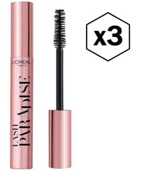 3 Unidades de L'Oreal Paris Make-up Designer Máscara De Pestañas Volumen Y Longitud Paradise, Extra Black, 6.40 ml por 16.34€