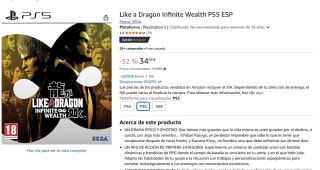 juego para Ps5 Like a Dragon Infinite Wealth por 34,99€