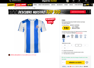 Camiseta RCD Espanyol PUMA a solo 11,99€