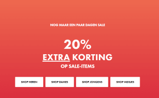 20% korting bovenop kortingen tot 70% in de We Fashion Final Sale