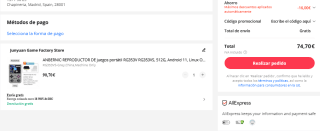 ANBERNIC RG353V-Black 64G 16000Games por 74,70€