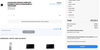 Secadora Serie 60 9kg Blanco DV90T6240LE por solo 521,55€