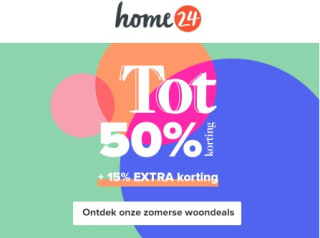 15% extra korting op geselecteerde sale bij Home24