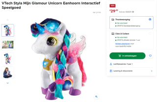 VTech Styla Mijn Glamour Unicorn voor €29,99 bij SmythsToys