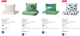 15% IKEA Family korting op bedtextiel voor kinderen