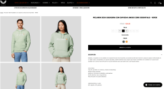 Sudadera McLaren con capucha unisex por solo 20€
