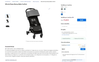 Silla de Paseo Bonny Bebe Confort por 71,25€
