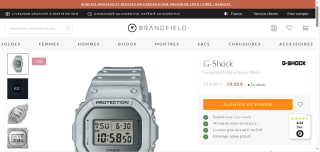 Montre Casio G-Shock Forgotten Future Unisex Watch à 59,50 €
