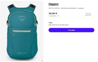 Mochila Osprey DAYLITE 48 CM por 36.99€
