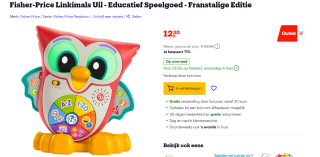 Fisher-Price Linkimals Uil - Educatief Speelgoed - Franstalige Editie voor €12,30 bij Bol.com