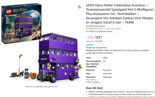 LEGO Harry Potter Collectebus avontuur voor €33,54 bij Amazon