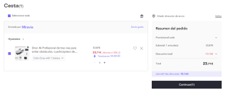 Dron 4k HD Profesional de tres vías por 23.71€