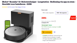 iRobot Roomba i1+ robotstofzuiger 0,4 l voor €299 bij Bol