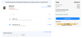 Samsung Galaxy S23 de 256GB por 593,10€