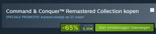 Command & Conquer Remastered Collection voor €6,99 bij Steam