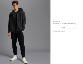 Pantalón de Chandal para Hombre Boomerang por 7.99€