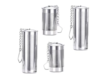 4 infusores de té Vereen acero inoxidable con cadena y gancho por 10,91€