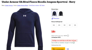 Under Armour RIVAL - Hoodie - midnight navy voor €18 bij Bol