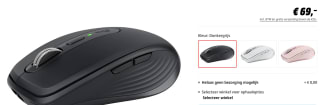 Logitech MX Anywhere 3 Draadloze Muis voor €69 bij Media Markt