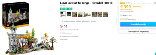 Lego Lord of the Rings Rivendell 10316 voor €399 bij Coolshop